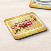  Frans parfumlabel Drankjes Onderzetter (Linkerzijde)