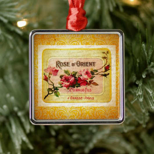  Frans parfumlabel Metalen Ornament (Boom)