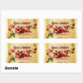 Frans parfumlabel Rechthoekige Sticker (Vel)