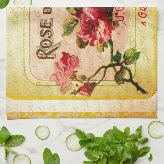 Frans parfumlabel Theedoek (Gevouwen)