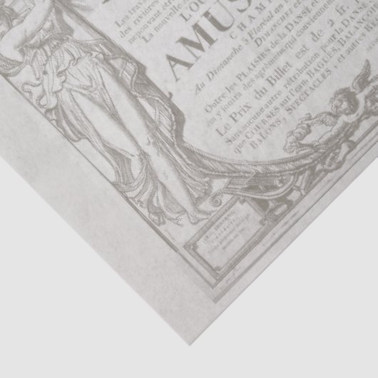 Frans Parijs 1802 Poster Tivoli Tissuepapier (Detail)