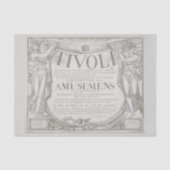 Frans Parijs 1802 Poster Tivoli Tissuepapier (Voorkant)