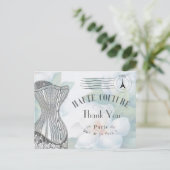 Frans Parijs Hartelijk dank Briefkaart (Staand voorkant)