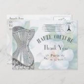 Frans Parijs Hartelijk dank Briefkaart (Voorkant / Achterkant)