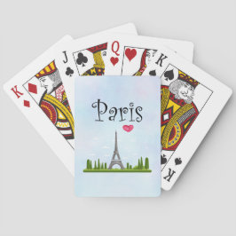 Frans Parijs met Eiffeltoren Pokerkaarten