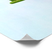 Frans Parijs met Eiffeltoren Poster (Hoek)