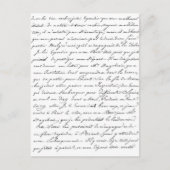 Frans Parijs script Briefkaart (Voorkant)