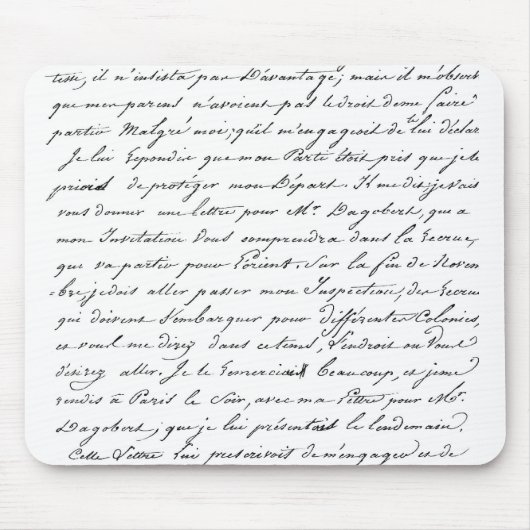 Frans Parijs script Muismat (Voorkant)