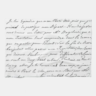 Frans Parijs script Theedoek