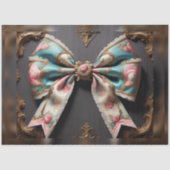 Frans Parijse Rococo Bow Decoupage Papier (Voorkant)