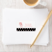 Frans Paris poedel retour label - Zwart/Roze (Insitu)