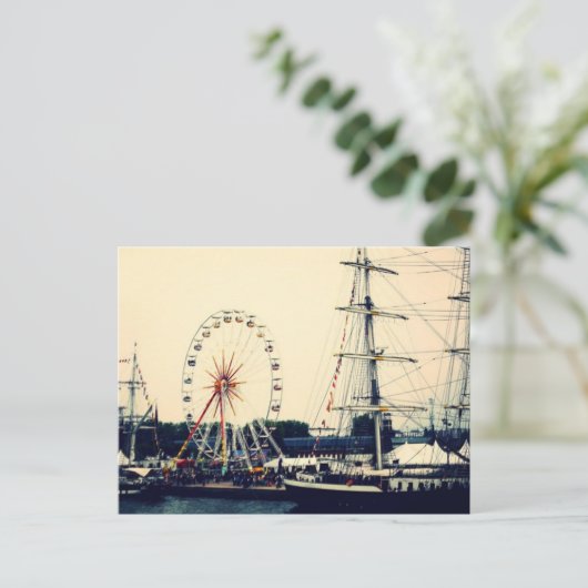 Frans Paris Wheel Briefkaart (Staand voorkant)