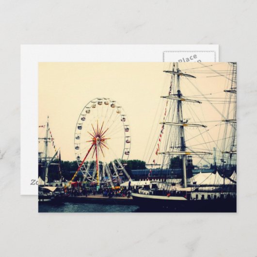 Frans Paris Wheel Briefkaart (Voorkant / Achterkant)