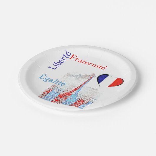 Frans patriottisch papieren bordje (Gekanteld)