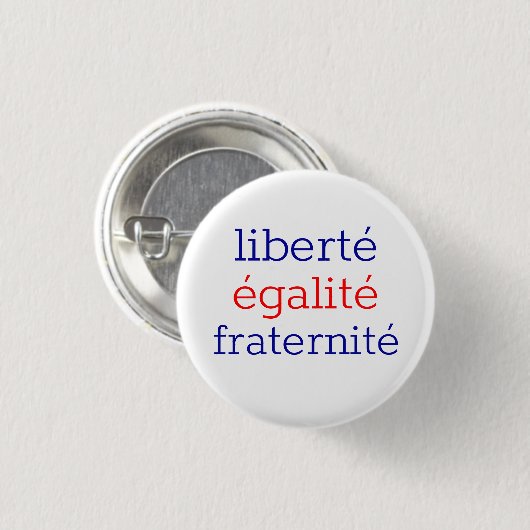 Frans patriottisch ronde button 3,2 cm (Voorkant /achterkant)