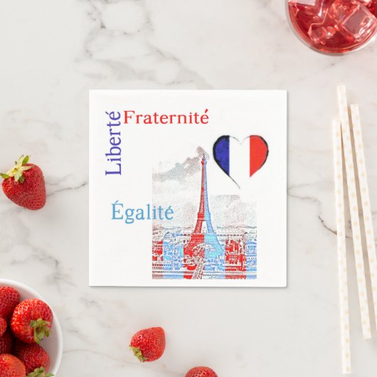 Frans patriottisch servet (Insitu)