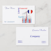 Frans patriottisch visitekaartje (Voorkant / Achterkant)