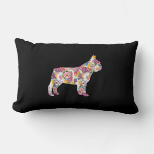 frans patroon van bulldog   kleurig cadeau voor ho kussen