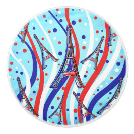 Frans patroonpatroon keramische knop