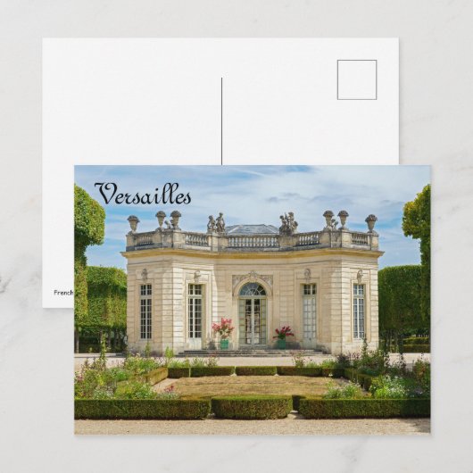 Frans paviljoen en Franse tuin in Versailles Briefkaart (Voorkant / Achterkant)