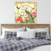 Frans Peacock stretched canvas (Insitu (Slaapkamer))