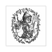 FRANS PERE NOEL, ST. NICHOLAS  STIJL SANTA RUBBERSTEMPEL (Afrduk)