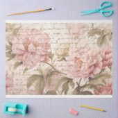 Frans Pioenenweefsel, Ambacht, Decoupage papier (Craft)