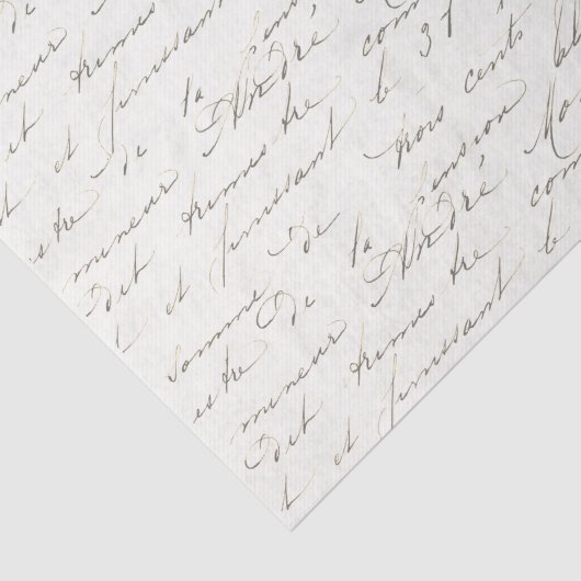 Frans  plakbiljet voor script tissuepapier (Detail)