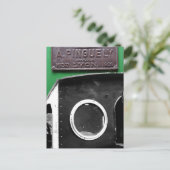 Frans  Plaque 1909 Briefkaart stoommotor (Staand voorkant)