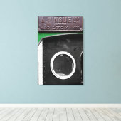 Frans Plaque 1909 Steam Engine Canvas (Insitu (Houten vloer))