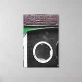 Frans  Plaque 1909 Steam Engine Canvas Afdruk (Voorkant)