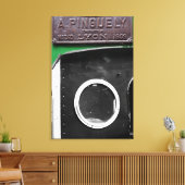 Frans  Plaque 1909 Steam Engine Canvas Afdruk (Insitu (Woonkamer))