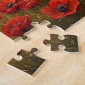 Frans platteland klaproosveld legpuzzel (Zijkant)
