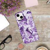 Frans Platteland Toile de Jouy Paarse Case-Mate iPhone Case