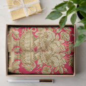 FRANS-PLATTELANDSPATROON, STROOMVAL, ROZEN TISSUEPAPIER (Geschenk)