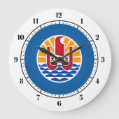 Frans Polynesiaans wapenschild Grote Klok (Voorkant)