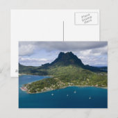 Frans-Polynesië, Bora Bora. Luchtfoto van Briefkaart (Voorkant / Achterkant)