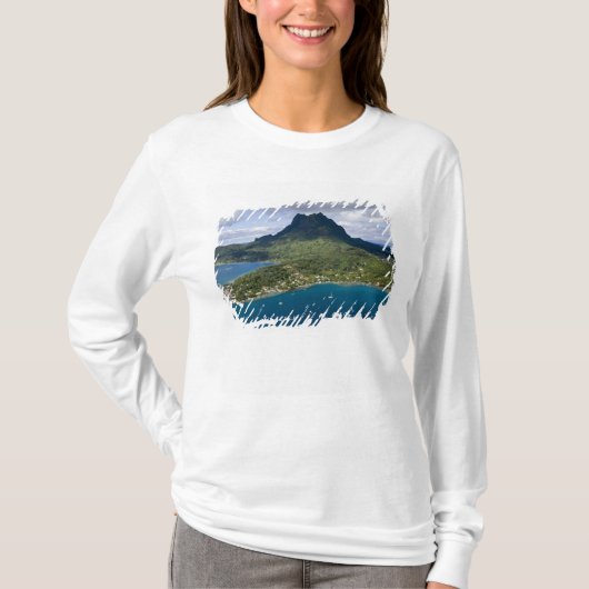 Frans-Polynesië, Bora Bora. Luchtfoto van T-shirt (Voorkant)