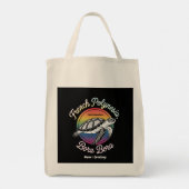 Frans-Polynesië Bora Bora Moorea Tahiti Schildpad Tote Bag (Achterkant)