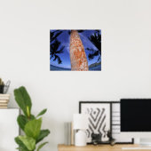 Frans-Polynesië, Bora Bora, Palmbomen Poster (Thuiskantoor)