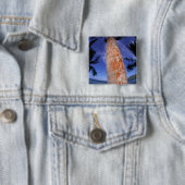 Frans-Polynesië, Bora Bora, Palmbomen Vierkante Button 5,1 Cm (In situ)