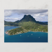 Frans-Polynesië, Bora Bora. Uitzicht van de lucht Briefkaart (Voorkant)