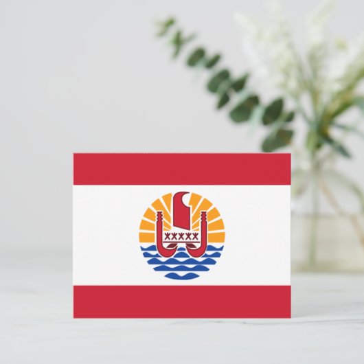 frans polynesië briefkaart (Staand voorkant)