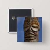 Frans-Polynesië, Cookeilanden, Rarotonga, Vierkante Button 5,1 Cm (Voorkant /achterkant)