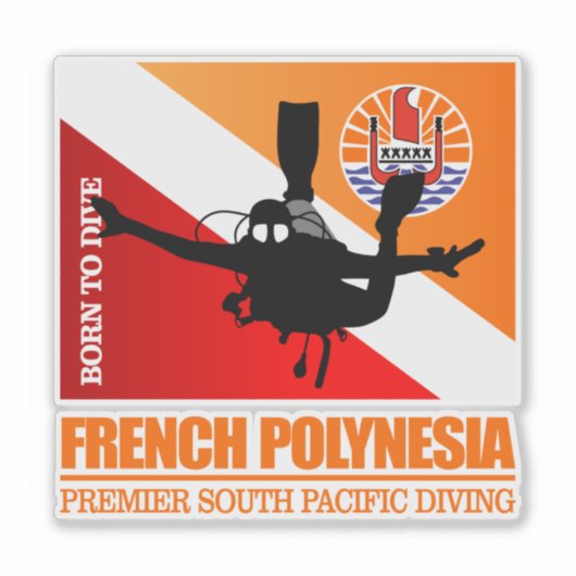Frans Polynesië DF2 Sticker (Voorkant)