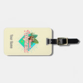 Frans Polynesië Eiland Stille Oceaan Souvenir Bagagelabel (Voorkant horizontaal)