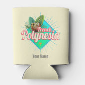 Frans Polynesië Eiland Stille Oceaan  Souvenir Blikjeskoeler (Achterkant)