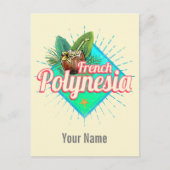 Frans Polynesië Eiland Stille Oceaan  Souvenir Feestdagenkaart (Voorkant)