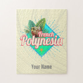 Frans Polynesië Eiland Stille Oceaan  Souvenir Legpuzzel