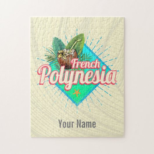 Frans Polynesië Eiland Stille Oceaan Souvenir Legpuzzel (Verticaal)